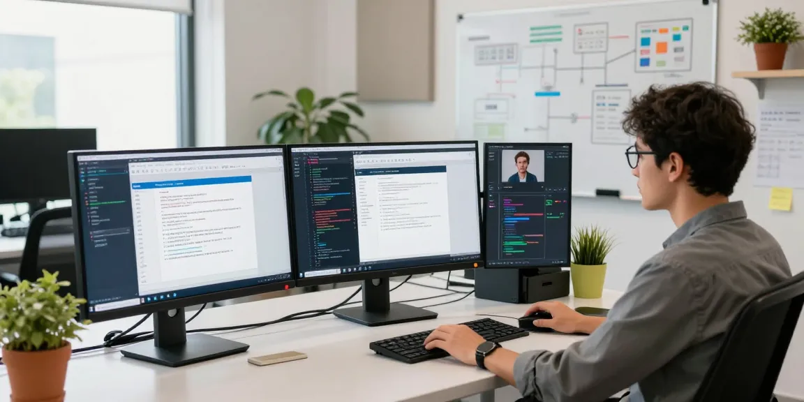 WPS Download workspace with modern tech setup and collaboration tools